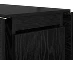 Dinning Table 2 pcs 140 x 80 x 77 cm Engineered Wood Black Oak 3424933