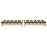 Bed Frame without Mattress 100x200 cm Solid Wood Pine 850836