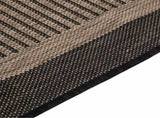 Outdoor Flatweave Rug 140x200 cm Dark Brown 340845