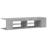 TV Cabinet with LED Lights Grey Sonoma 135x39x30 cm 815694