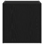 ZNTS Garage Wall Cabinets 2 pcs Black Engineered Wood 860628