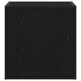 ZNTS Garage Wall Cabinets 2 pcs Black Engineered Wood 860628