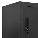 Locker Cabinet Anthracite 90x45x180 cm Steel 339799