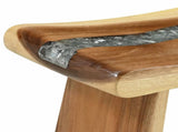 Shower Stool Natural 50 x 30 x 44 cm Solid Suar Wood 42015924