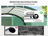 3 x 2 Polytunnel Greenhouse, with Windows and Doors - Green T3398P311644