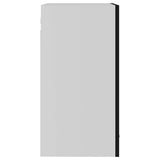 Hanging Glass Cabinet Black Engineered wood, glass 40 x 31 x 60 cm 802506