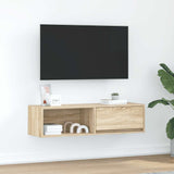 ZNTS TV Cabinet Sonoma Oak 100x31x25.5 cm Engineered Wood 861476