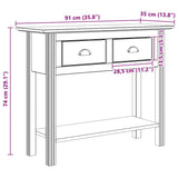 Console Table with Drawer BODO Honey Brown 91 x 34.7 x 74 cm 42023484