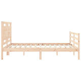 Bed Frame without Mattress King Size Solid Wood 3194056
