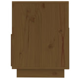 TV Cabinet Honey Brown 140x37x50 cm Solid Wood Pine 813433