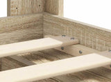 Bed Frame with Storage and Headboard Sonoma Oak 120 x 200 cm 3414229