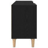 TV Cabinet Black Oak 150 x 30 x50 cm Engineered Wood 862797