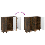 Sideboard Smoked Oak 89 x 34.5 x 80 cm Engineered Wood 893960