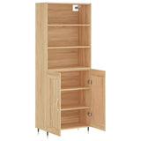 Highboard Sonoma Oak 69.5x34x180 cm Engineered Wood 3189936