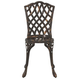 Garden Table Set 3 pcs Bronze Cast Aluminium 3334748