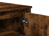 Bathroom Sink Cabinet Smoked Oak 91x35x60 cm Engineered Wood 848661