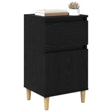 Bedside Cabinet 2 pcs Black Oak 40 x 35 x 70 cm Engineered Wood 881238
