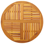 Table Top 90x2.2 cm Round Solid Wood Acacia 4004251