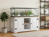 Aquarium Stand CORONA White and Brown 101.5 x 37 x 73 cm 300 kg 42034036