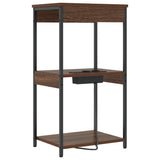 Bedside Cabinet Brown Oak 41 x 31 x 76 cm Engineered Wood 859549