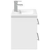 Bathroom Sink Cabinet with Built-in Basin White 3278764