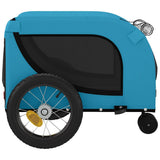 Pet Bike Trailer Blue and Black Oxford Fabric and Iron 94016