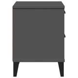 ZNTS Bedside Cabinet VIKEN Anthracite Grey Engineered Wood 374910