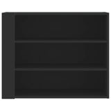 Wall Cabinet Black 75x35x60 cm Engineered Wood 848417