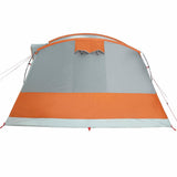 Camping Tent Tunnel 5-Person Grey and Orange Waterproof 4009427