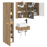 Bathroom Furniture Set 5 pcs Artisan Oak 3407270