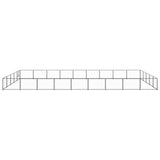 Dog Kennel Black 45 m Steel 3082161