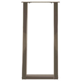 Console Table Legs U-Shaped 2 pcs Natural Steel 28x cm Steel 4012779