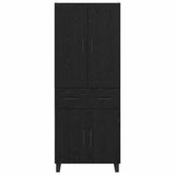 Highboard Black Oak 69.5 x 34 x 180 cm Engineered Wood 3416111