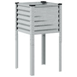 ZNTS Garden Planter 45x45x88 cm Galvanised Steel 4008967