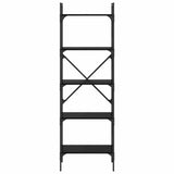 Bookcase Black Oak 56 x 32 x 174 cm Engineered Wood 882148