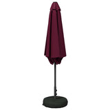 Garden Parasol with Base 270 x 270 cm Polyester Rectangular 42036226