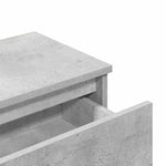 ZNTS Bedside Cabinets 2 pcs Concrete Grey 40x30x39 cm Engineered Wood 803452