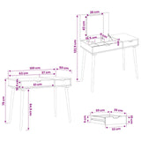 Dressing Table FAUSKE White 100 x 50 x 78 cm 42040689