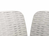 1-Seater Armchair with Cushion Rattan Look PP White 8011863