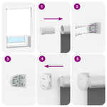 Roller Blind Blackout 160 x 230 cm White 240175