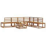 Outdoor Sofa Set 7 Piece Natural Solid Acacia Wood 3366962