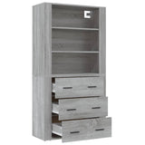 Highboard Grey Sonoma Engineered Wood 3185397