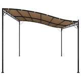 Canopy Taupe 4x3 m 180 g/m Fabric and Steel 362396