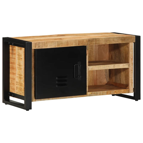 ZNTS TV Cabinet 80x30x40 cm Solid Rough Wood Mango 4013587