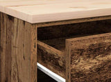 Garage Storage Cabinet Old Wood 40x51x85 cm Solid Wood Pine 860596