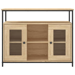 ZNTS Sideboard Sonoma Oak 100x35x80 cm Engineered Wood 835505