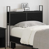 Storage Headboard with Charging Station Black oak 100 cm 859790