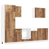 7 Piece Kitchen Cabinet Set Kalmar Old Wood Engineered Wood 3314769