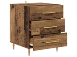 Bedside Cabinet Old Wood 40 x 40 x 66 cm Engineered Wood 882107