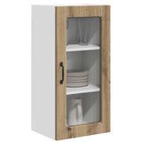Wall Glass Cabinet LUCCA 2 pcs Artisan Oak 40 x 31 x 80 cm 885004